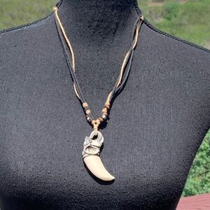 Elephant Carved Pendant